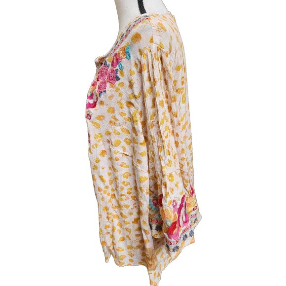Savanna Jane Embroidered Boho Blouse Size 2X Hippie Loose Fit - Picture 6 of 8